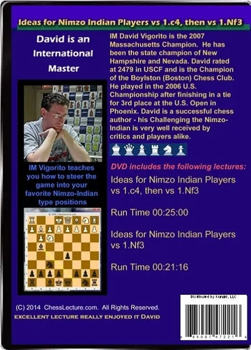 Ideas for Nimzo Indian Players vs 1.c4, then 1.Nf3 Back