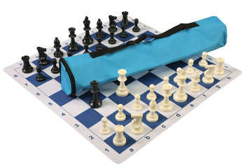 Quiver Chess Set Combination and Single Weighted Regulation Pieces | Thin Mousepad Chess Board | Quiver Bag