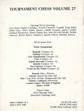 CLEARANCE - Tournament Chess - Volume 27