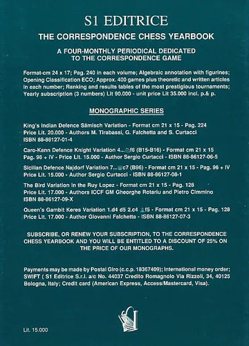 CLEARANCE - Sicilian Defence Najdorf Variation 7 - B96