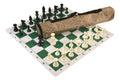 Quiver Chess Set Combination and Triple Weighted Regulation Pieces | Thin Mousepad Chess Board | Quiver Bag