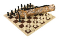 Quiver Chess Set Combination and Triple Weighted Regulation Pieces | Silicone Chess Board | Quiver Bag