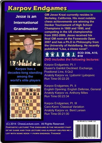 Karpov Endgames - Chess Lecture - Volume 96