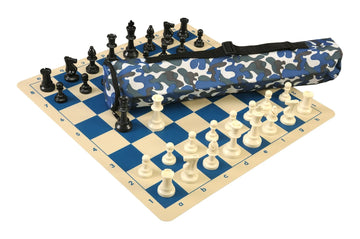 Quiver Chess Set Combination and Triple Weighted Regulation Pieces | Silicone Chess Board | Quiver Bag
