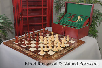 The Sultan Series Luxury Chess Set, Box, & Board Combination