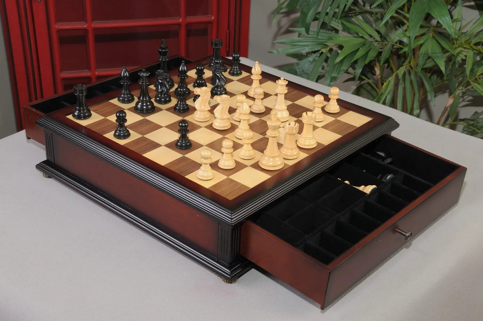Classic Series Library Chess Set & Tiroir Combination – Wholesale Chess