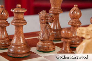 The Library Grandmaster Chess Set, Box, & Board Combination