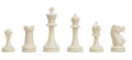 Master Single Weighted Plastic Chess Pieces - 3.75