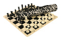 Quiver Chess Set Combination and Triple Weighted Regulation Pieces | Silicone Chess Board | Quiver Bag