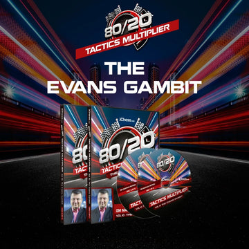 CLEARANCE - 80/20 Tactics Multiplier - The Evan's Gambit - GM Marian Petrov - Volume 10