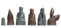 The Isle of Lewis Chess Pieces - 3.5" King - Metallic