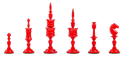 Red and Natural Bone
