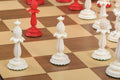 The Lund Anglo-Indian Reproduction Luxury Bone Chess Pieces - 4.75