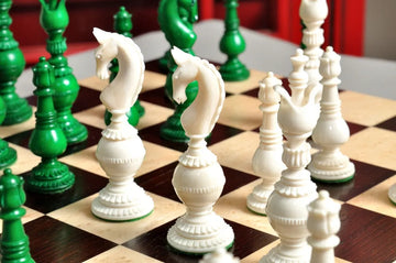 The Oxford Luxury Bone Chess Pieces - 5.25
