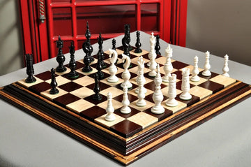 The Oxford Luxury Bone Chess Pieces - 5.25