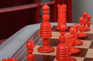 The Washington Luxury Bone Chess Pieces - 4.4
