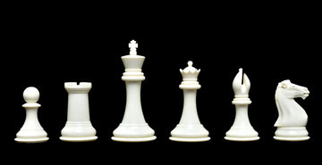 The Collector Series Plastic Chess Pieces - 3.75" King