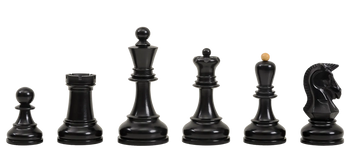 DGT Projects - Ebonized Dubrovnik Chess pieces