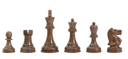 DGT Projects - Golden Rosewood Reykjavik Chess pieces