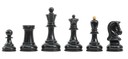DGT Projects - Ebonized Dubrovnik Chess pieces