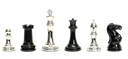 Fischer- 4" Black And Silver