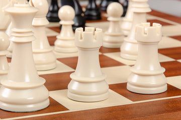 The German Series Single Weighted Regulation Plastic Chess Pieces - 3.75