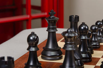 The German Series Single Weighted Regulation Plastic Chess Pieces - 3.75
