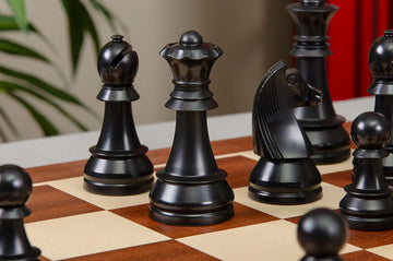 The German Series Single Weighted Regulation Plastic Chess Pieces - 3.75