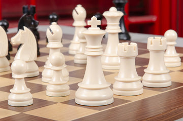 The German Series Triple Weighted Regulation Plastic Chess Pieces - 3.75