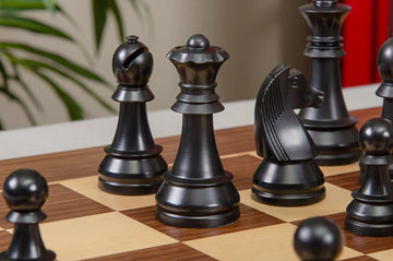 The German Series Triple Weighted Regulation Plastic Chess Pieces - 3.75