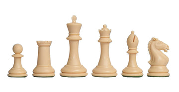 The Hastings Series Plastic Chess Pieces - 3.875" King