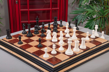 The Mammoth Ivory and Genuine Ebony Collector Series Luxury Chess Pieces - 4.4