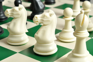 The Marshall Series Plastic Chess Pieces - 3.75