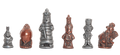 Alice in Wonderland Chess Pieces - 3.5" King - Metallic
