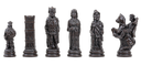 The Viking Chess Pieces - Brown and Natural
