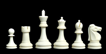 The Reykjavik Series Plastic Chess Pieces - 3.75" King