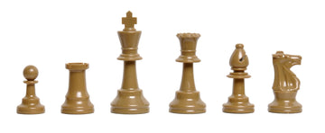 4 Player Chess Set Combination - Triple Weighted Regulation Colored Chess Pieces & 4 Player Vinyl Chess Board