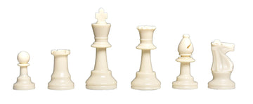 4 Player Chess Set Combination - Triple Weighted Regulation Colored Chess Pieces & 4 Player Vinyl Chess Board