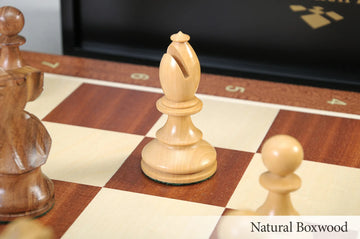 The B.H. Wood Tournament Series Wood Chess Set, Box, & Board Combination