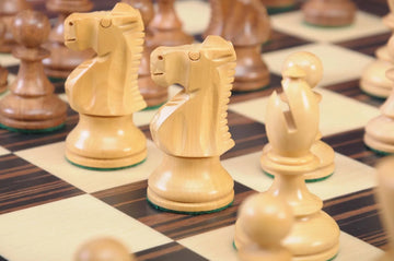 The B.H. Wood Series Chess Pieces - 3.75