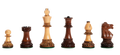 The Burnt Golden Rosewood Club Series Chess Pieces - 3.75" King