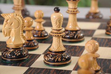 The Burnt Golden Rosewood Dubrovnik Series Chess Pieces - 3.75