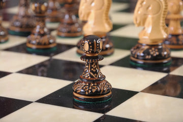 The Burnt Dubrovnik Series Chess Pieces - 3.75