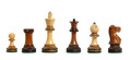 The Burnt Golden Rosewood Grandmaster Series Chess Pieces - 4.0" King