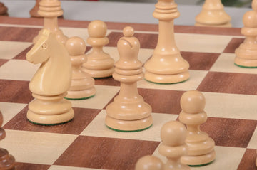 The Horn McCrillis Series Wood Chess Pieces - 3.6