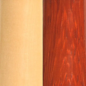Blood Rosewood and Natural Boxwood