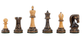 The Burnt Leningrad Series Chess Pieces - 4.0" King