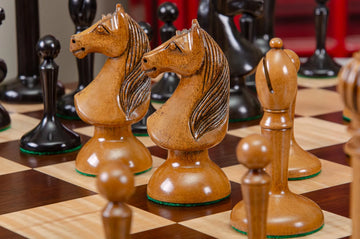 The Circa 1910 Lasker Schlechter World Chess Championship Series Chess Pieces - 4.5