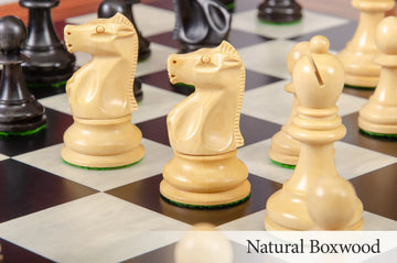 CLEARANCE - The Fischer Spassky 1972 Series Commemorative Chess Pieces - 3.75