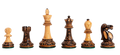 The Burnt Reykjavik II Series Chess Pieces - 3.75" King